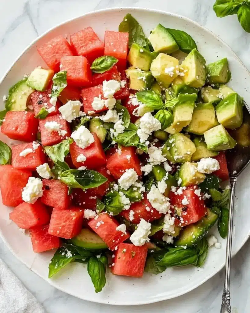 Watermelon Salad with Feta & Mint Recipe