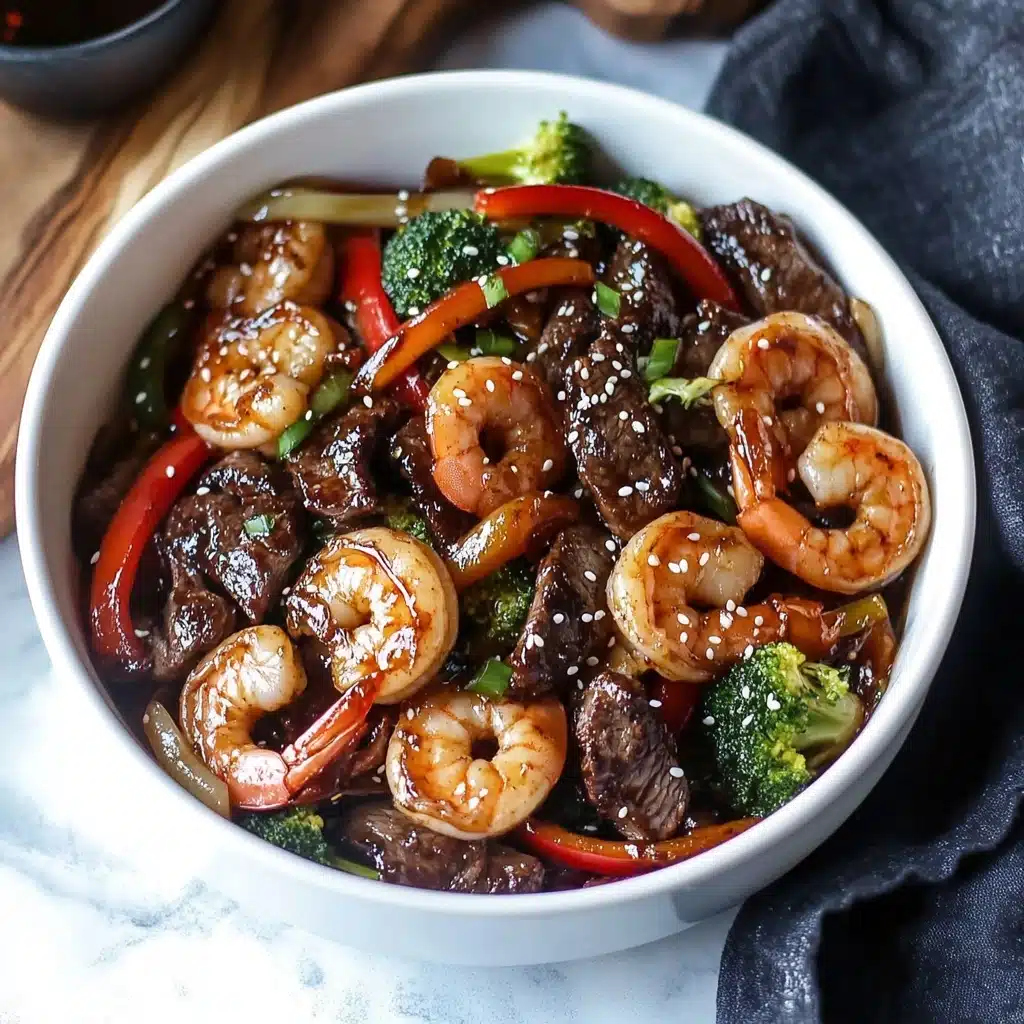 Quick and Easy Shrimp and Steak Stir Fry Recipe - Recipe Image
