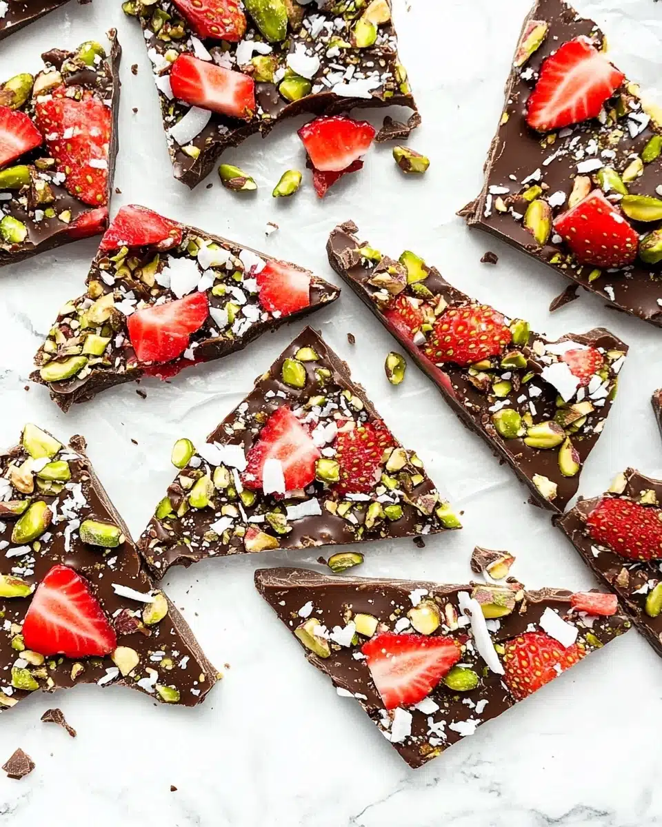 Strawberry Chocolate Bark Recipe