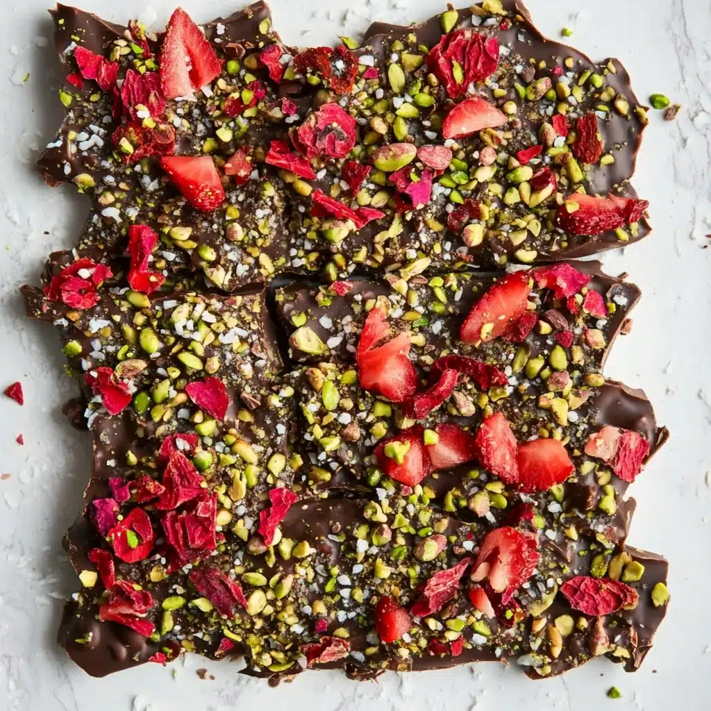 Strawberry Chocolate Bark Recipe - Recipe Image