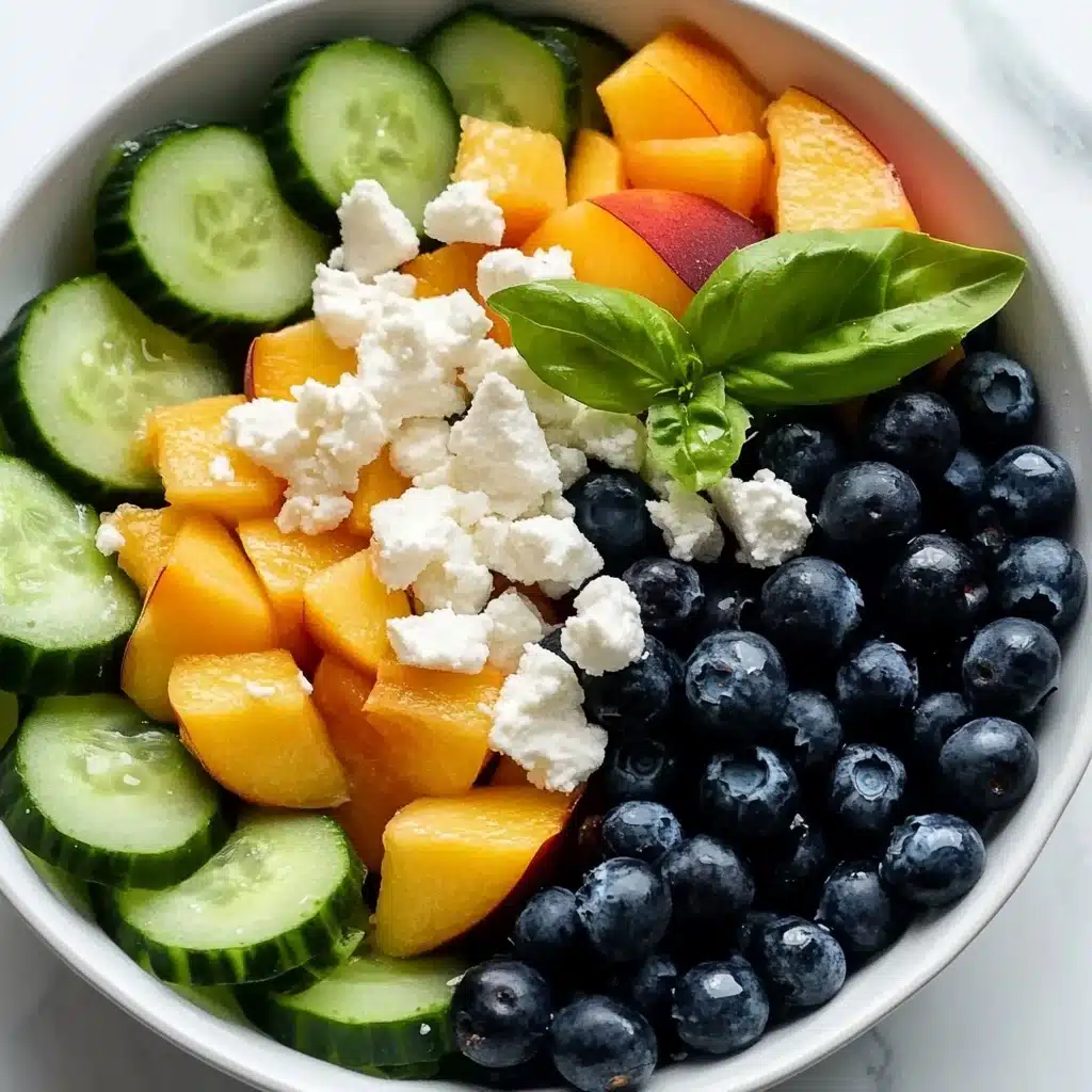 Blueberry Peach Feta Salad Recipe - Recipe Image