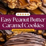 Peanut Butter Chocolate Caramel Cookies Recipe