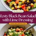Black Bean Salad with Lime Vinaigrette Recipe