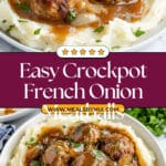 Crockpot French Onion Meatballs Recipe