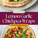 Lemon Garlic Marinated Chickpea Wraps Recipe
