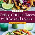 Grilled Chicken Tacos with Avocado-Lime Blender Sauce Recipe