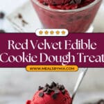 Red Velvet Edible Cookie Dough Recipe