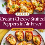Air Fryer Cream Cheese Stuffed Mini Peppers Recipe