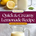 Creamy Lemonade Recipe