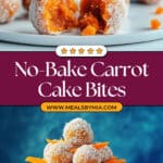 No-Bake Carrot Cake Bites Recipe