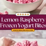 Lemon-Raspberry Frozen Yogurt Bites Recipe