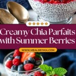 Chia Parfaits with Greek Yogurt and Summer Berries Recipe