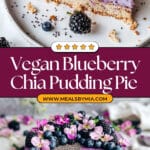 Blueberry Chia Pudding Pie Recipe