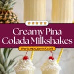 Pina Colada Milkshakes Recipe
