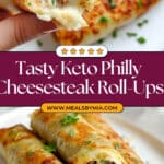 Keto Philly Cheesesteak Roll Ups Recipe