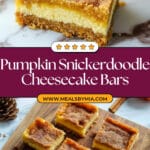 Snickerdoodle Pumpkin Cheesecake Bars Recipe
