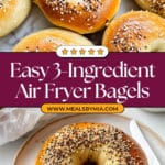 3 Ingredient Air Fryer Bagels Recipe