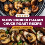 Air Fryer Rosemary Soy Mushrooms Recipe