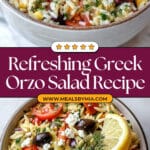 Greek Orzo Salad with Lemon Dijon Dressing Recipe