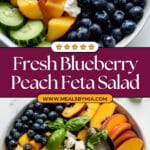 Blueberry Peach Feta Salad Recipe