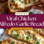 The Viral Chicken Alfredo Garlic Bread Recipe