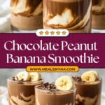 Chocolate Peanut Butter Banana Smoothie Recipe