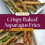 Baked Asparagus Fries with Roasted Garlic Aioli Recipe