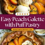 Peach Galette with Puff Pastry Recipe