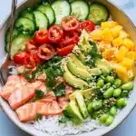 Coconut Rice Salmon Bowl Recipe