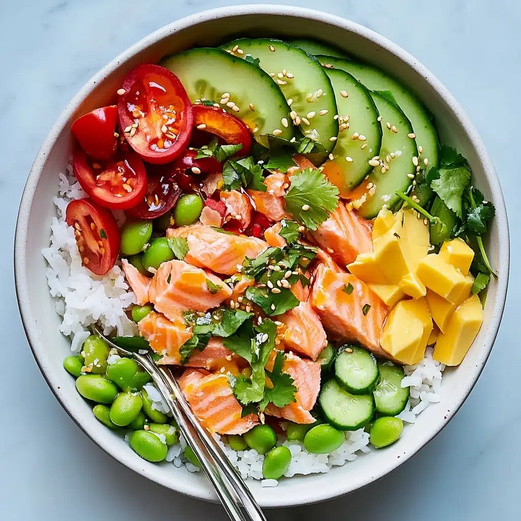 Coconut Rice Salmon Bowl Recipe - Recipe Image