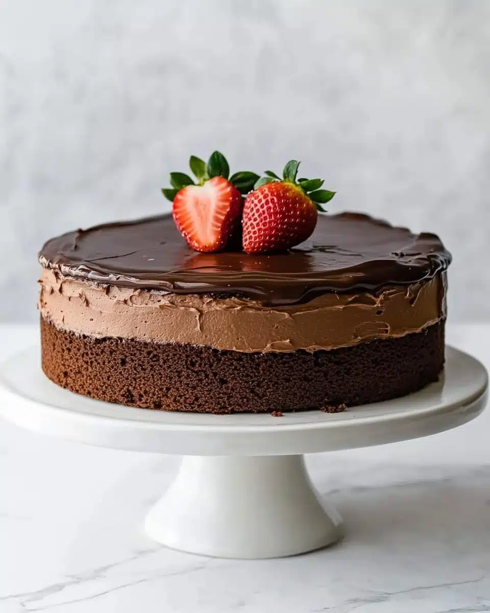 Triple Chocolate Mousse Cake Recipe