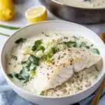 Creamy Lemon Garlic Cod Recipe
