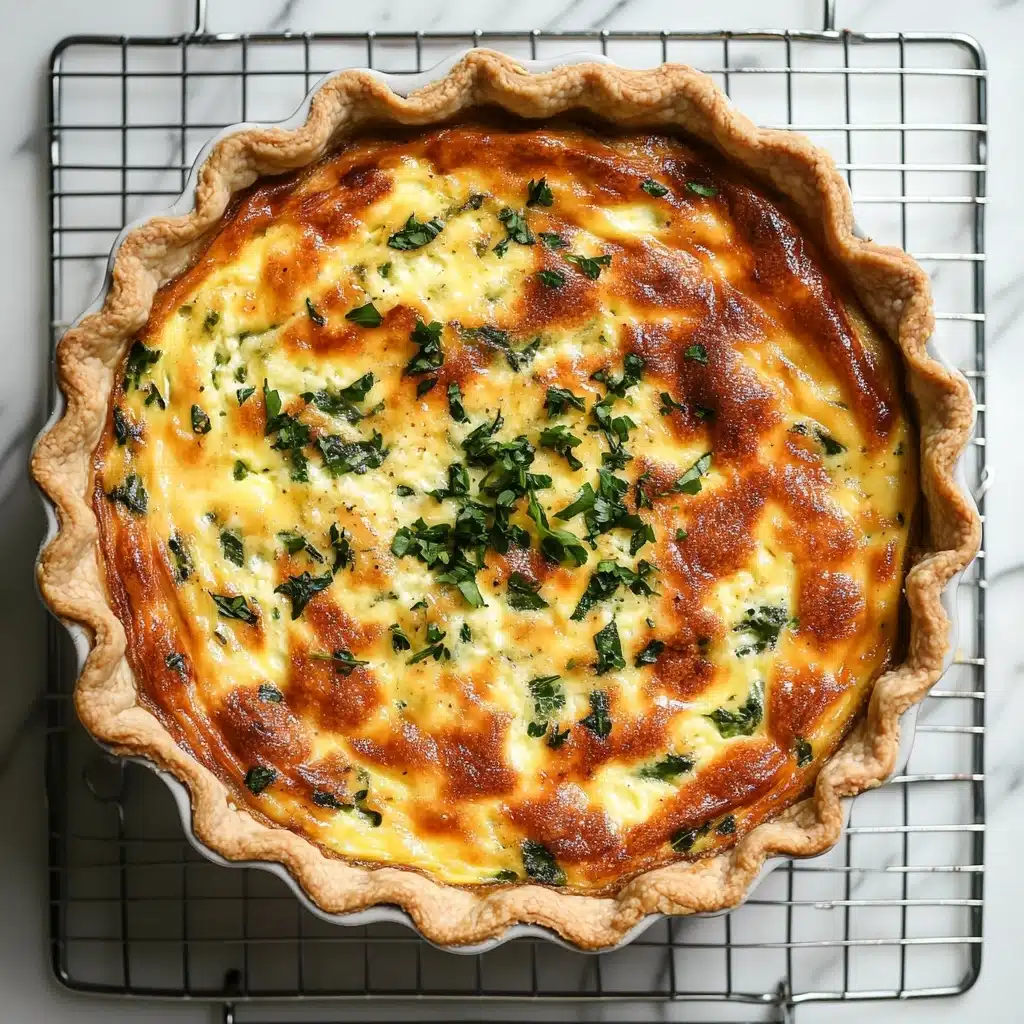 Spinach and Feta Quiche Recipe - Recipe Image
