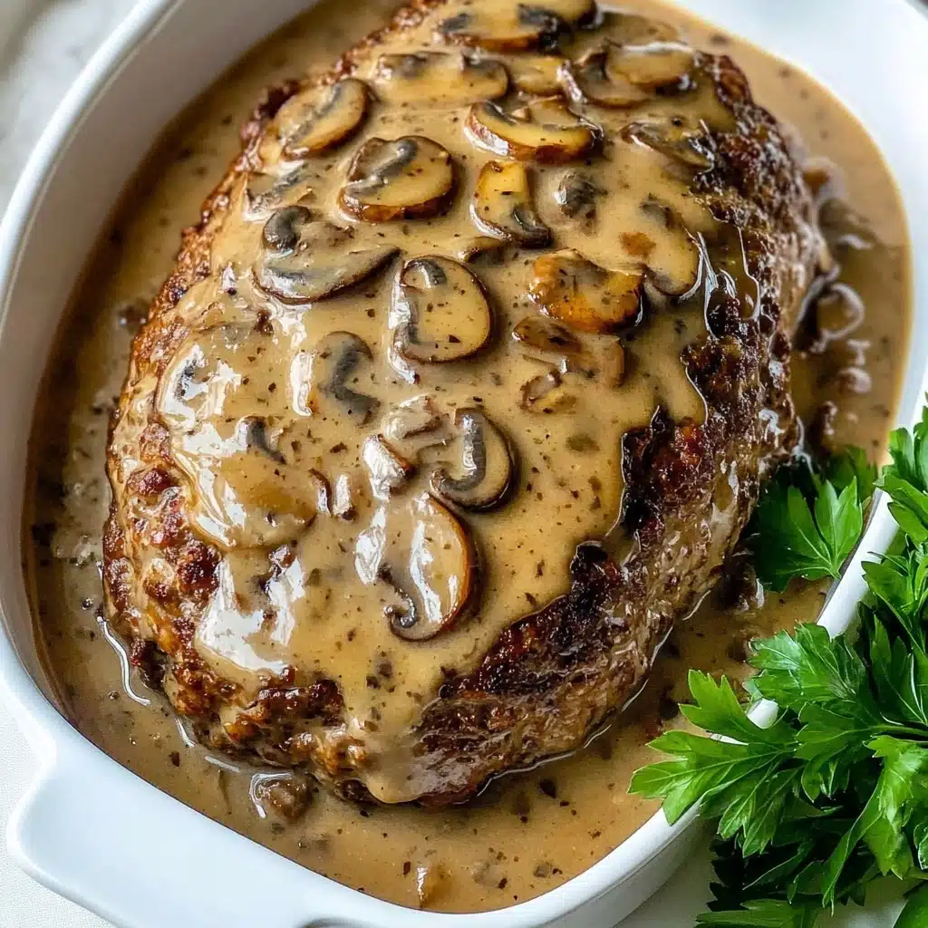 Meatloaf with Mushroom Gravy Recipe - Recipe Image