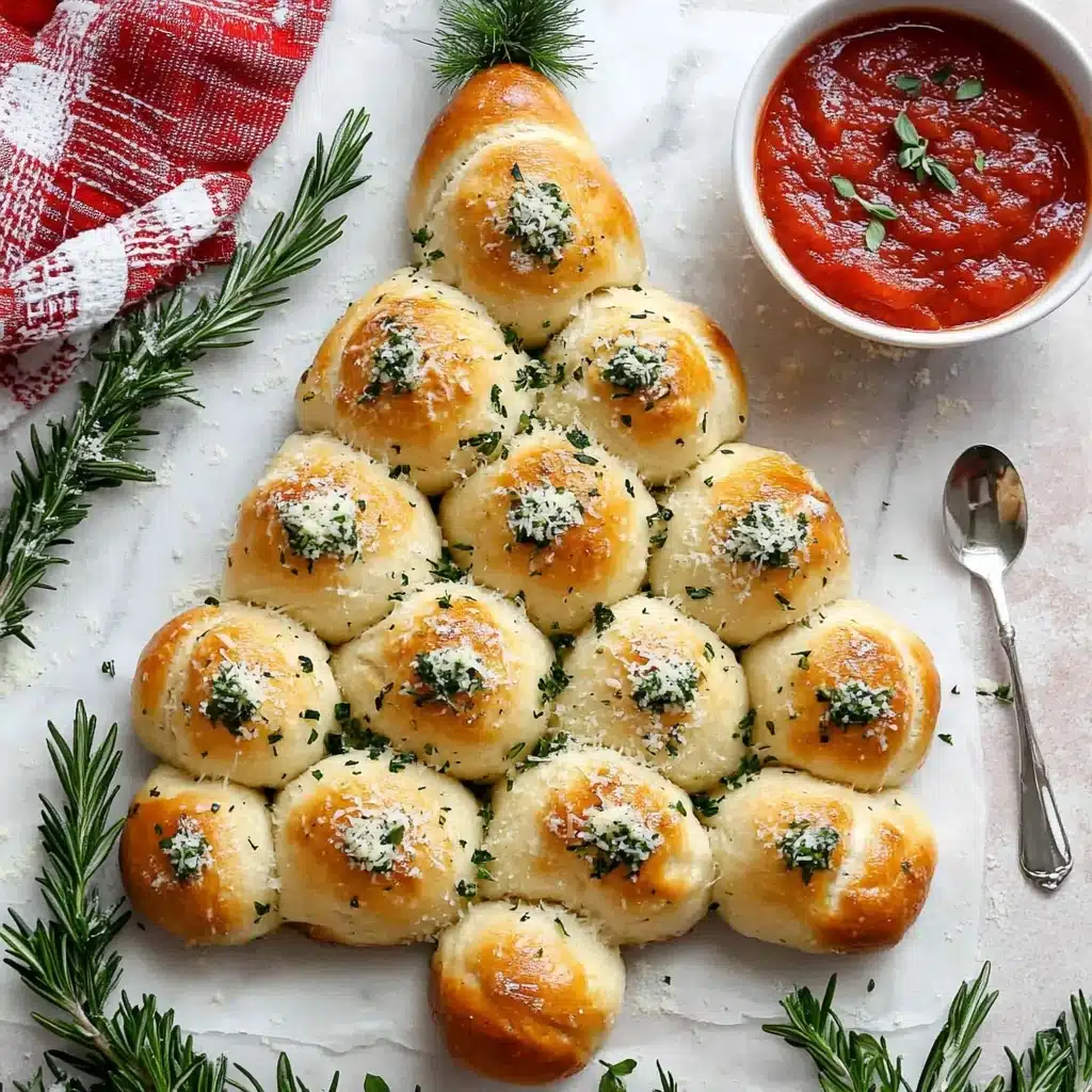 Cheesy Christmas Tree Bread Recipe - Recipe Image