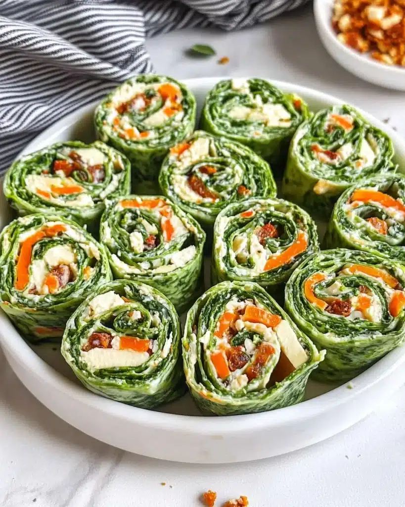 Spinach Dip Pinwheels Recipe