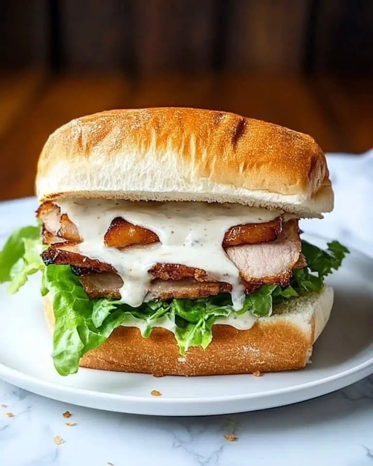 Caesar Pork Tenderloin Sandwiches Recipe