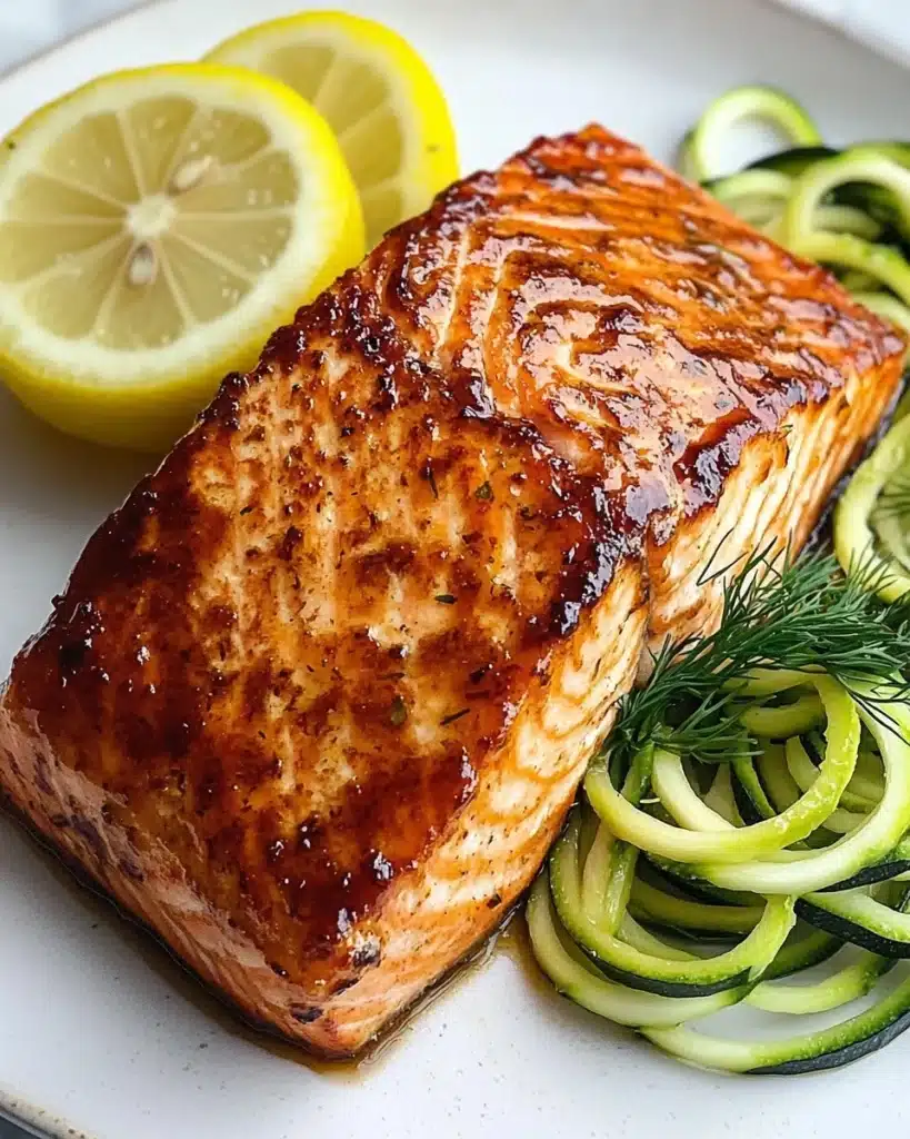 Air Fryer Honey Mustard Salmon Recipe