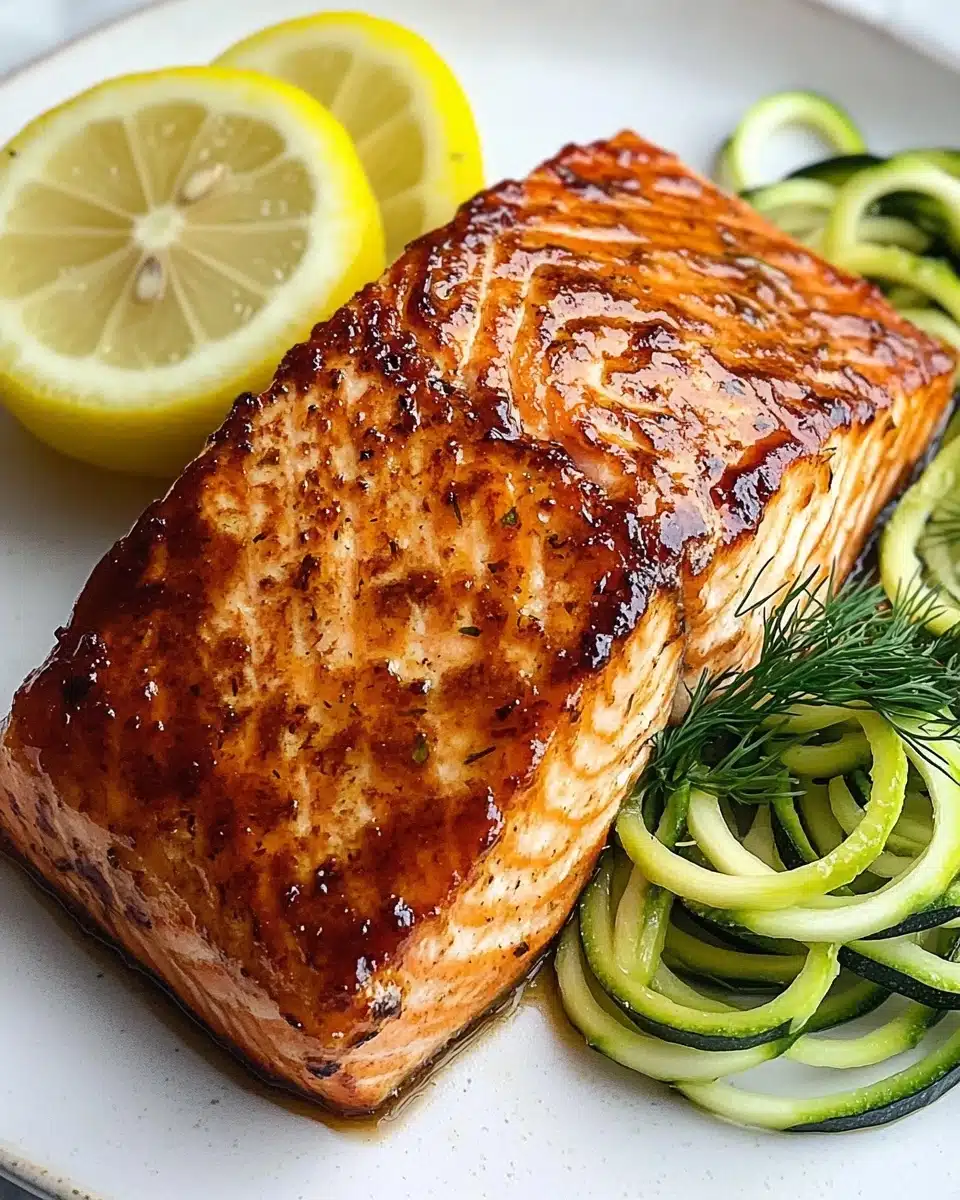 Air Fryer Honey Mustard Salmon Recipe
