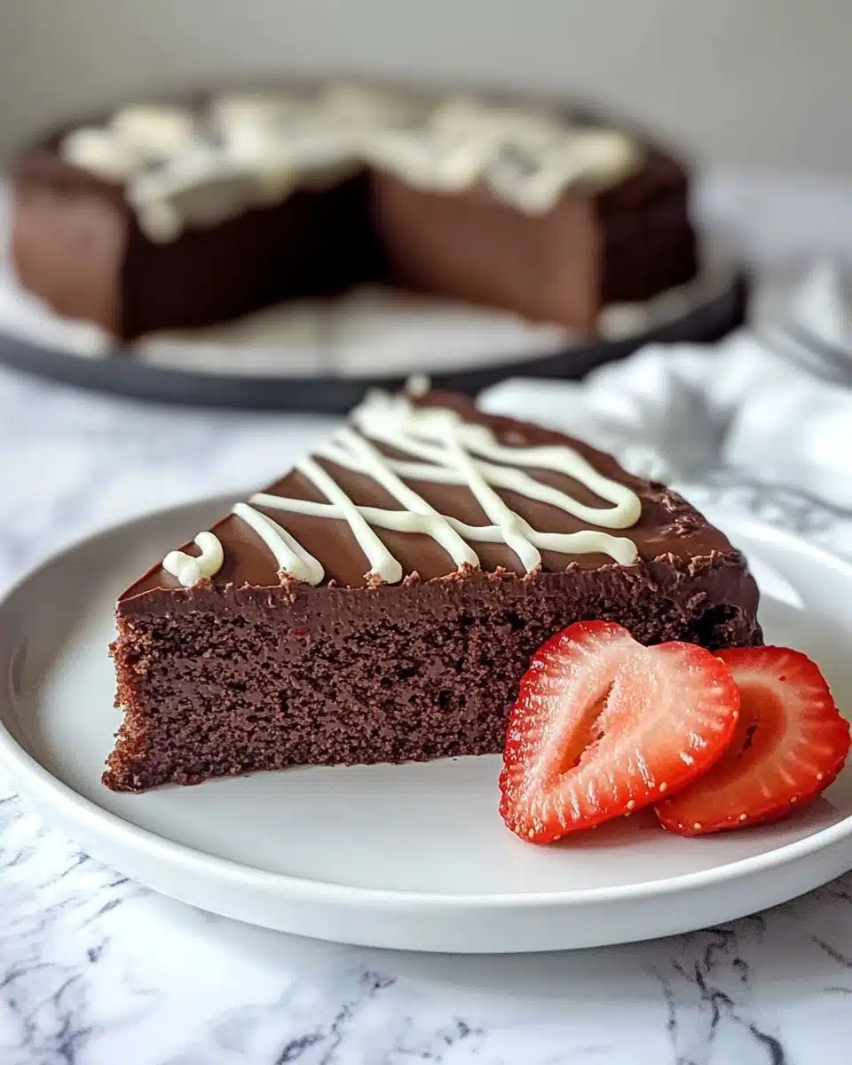 3 Ingredient Chocolate Yogurt Cake Recipe
