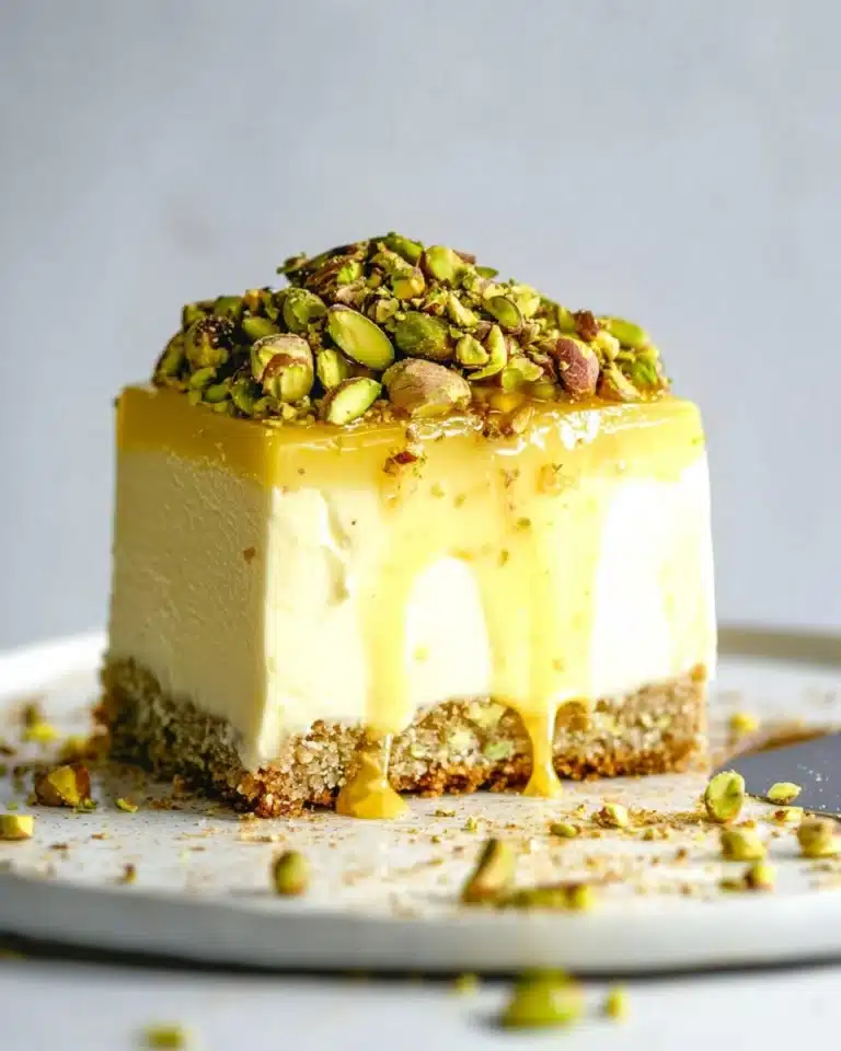 No-Bake Vegan Pistachio Cheesecake Recipe