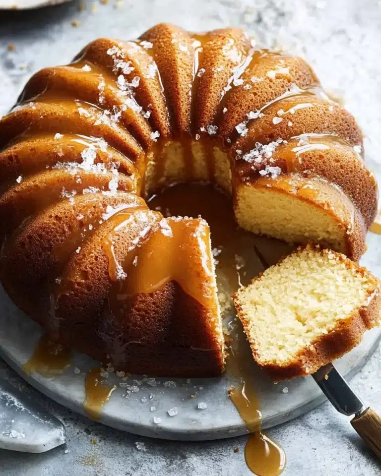 Salted Caramel Kentucky Butter Cake Recipe
