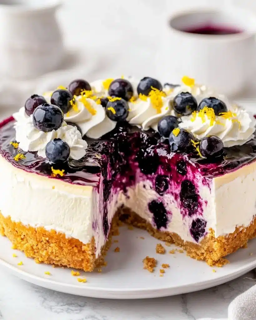 Lemon Blueberry Cheesecake Recipe