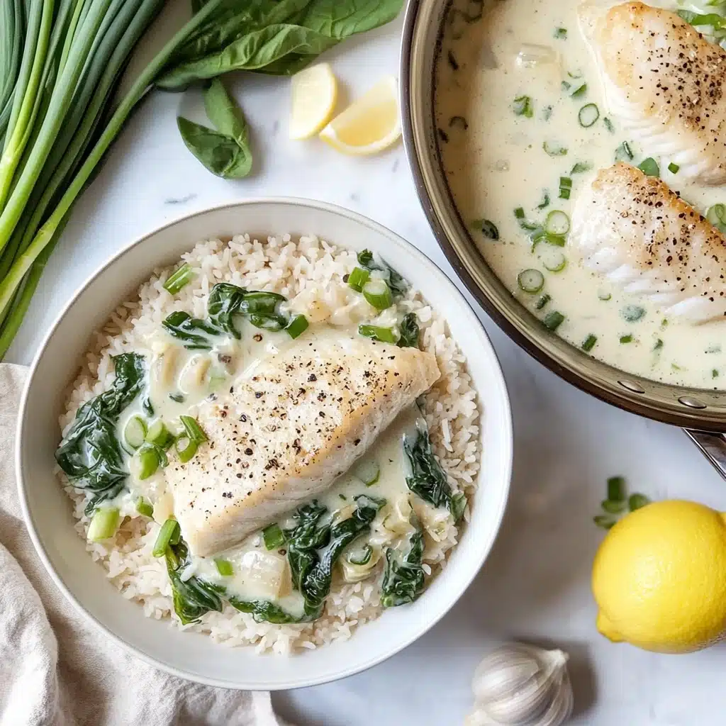 Creamy Lemon Garlic Cod Recipe - Recipe Image