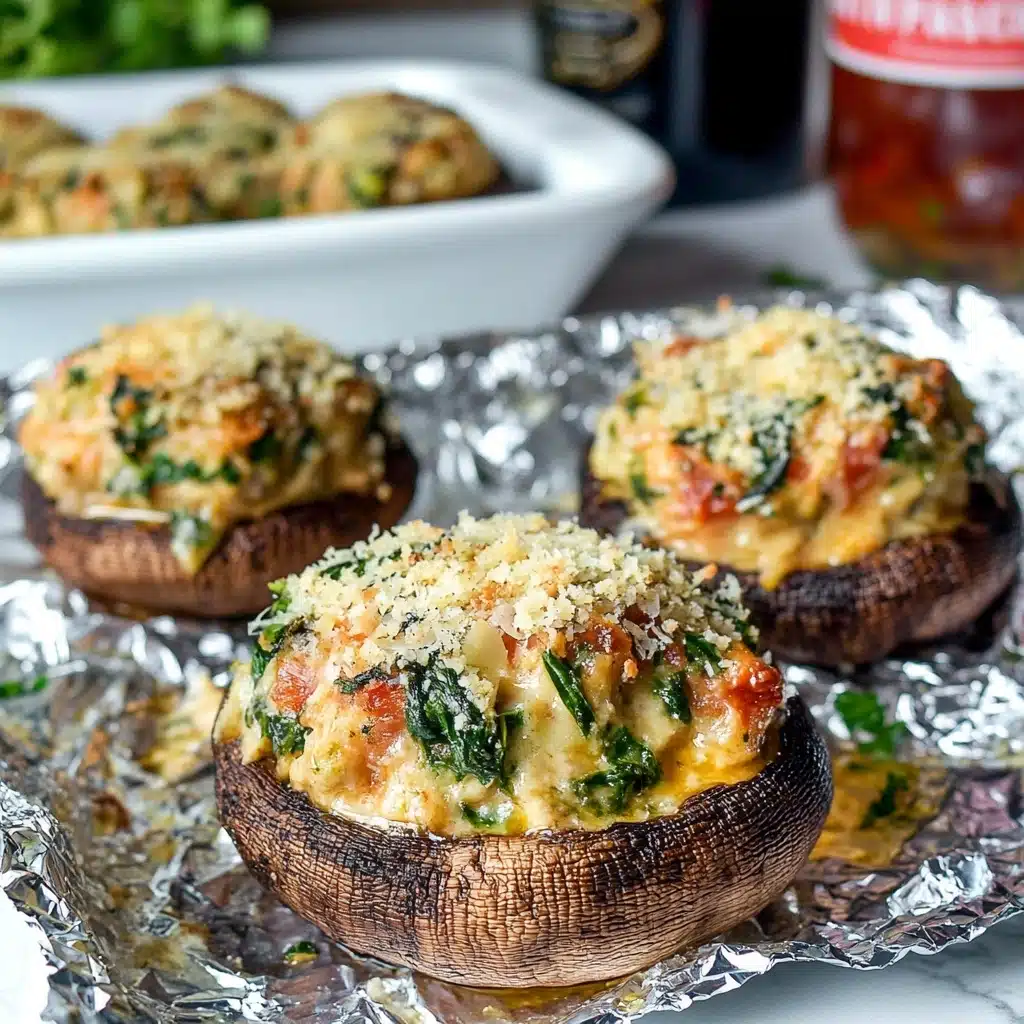 Crab Stuffed Mushrooms Recipe - Recipe Image