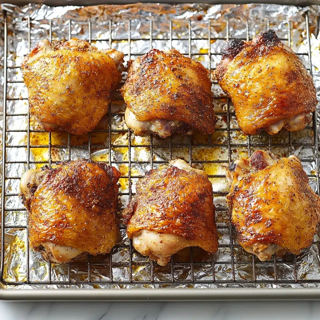 Crispy Baked Chicken Thighs Recipe - Recipe Image