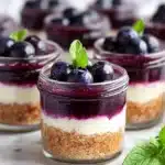 Blueberry Lemon No Bake Cheesecake Jars Recipe