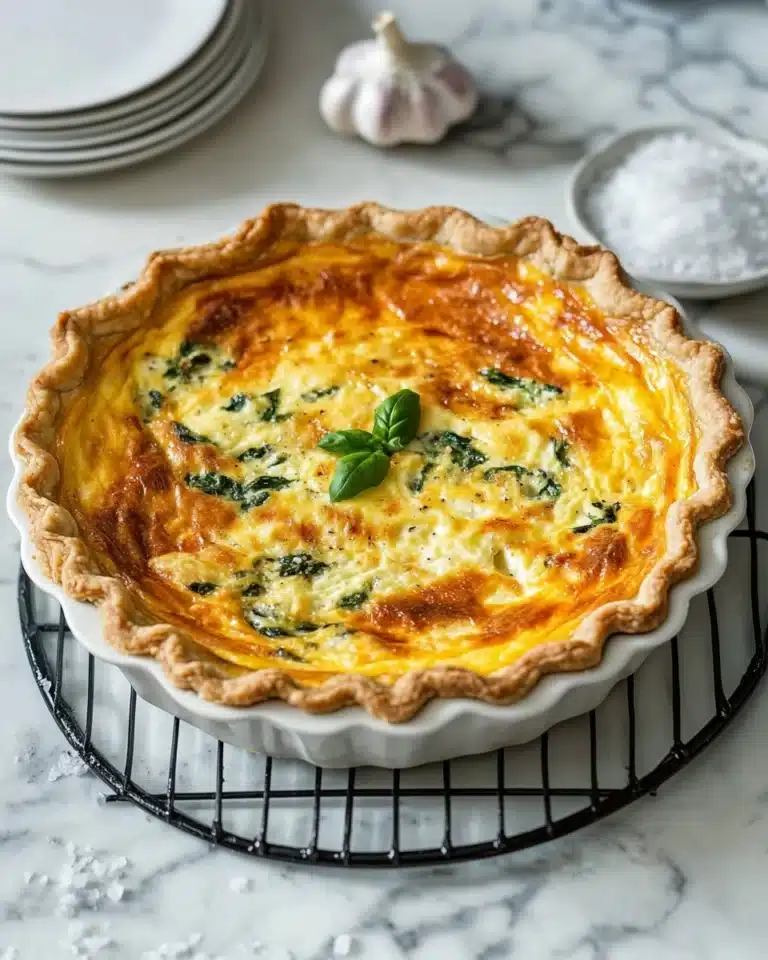 Spinach and Feta Quiche Recipe