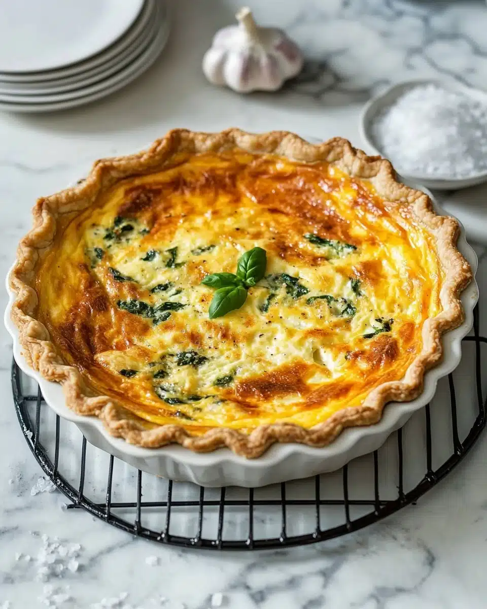Spinach and Feta Quiche Recipe