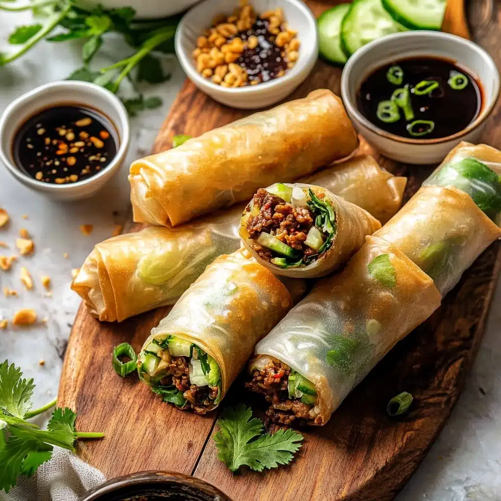 20 Minute Thai Basil Beef Rolls Recipe - Recipe Image